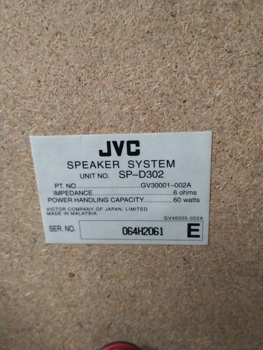 Kolumny głośnikowe JVC