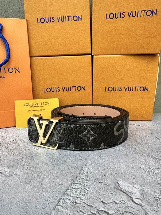 Ремень Louis Vuitton Belt | Шкіряний ремінь LV ПОВНА КОМПЛЕКТАЦІЯ