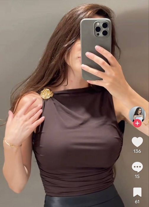 Zara боді жіноче шоколад С/М, zara боди женское