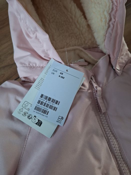 Zimowy nieprzemakalny kombinezon niemowlęcy rozm 68 H&M odblaski