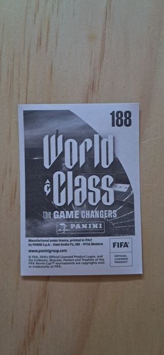 Cromo futebol de Lionel Messi(World Class)da Panini