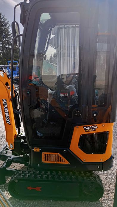 Minikoparka z kabina na yoistick , silnik KOOP