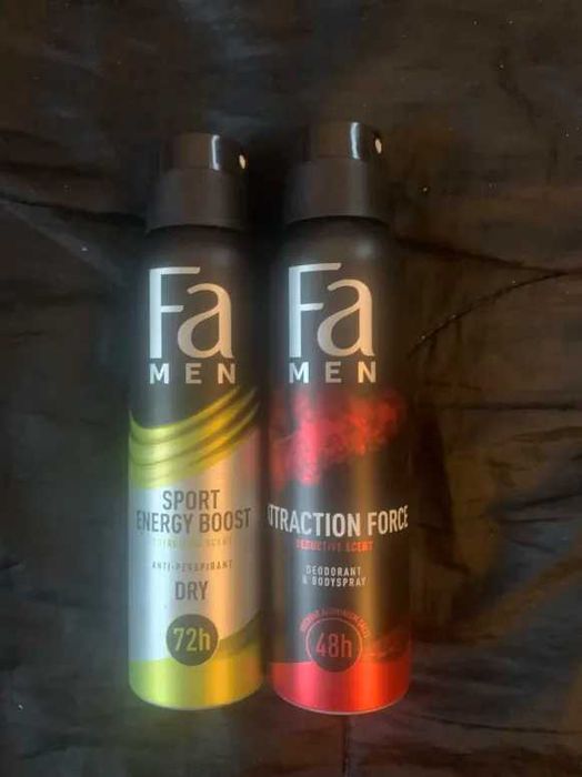 Antyperspirant 2 sztuki - FA MEN - Sport Energy Boost Attraction Force