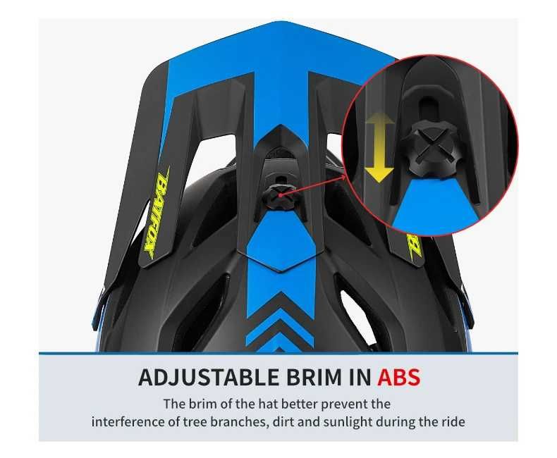 Шлем фулфейс вентилируемый для фрирайда и даунхила "Bat Fox "