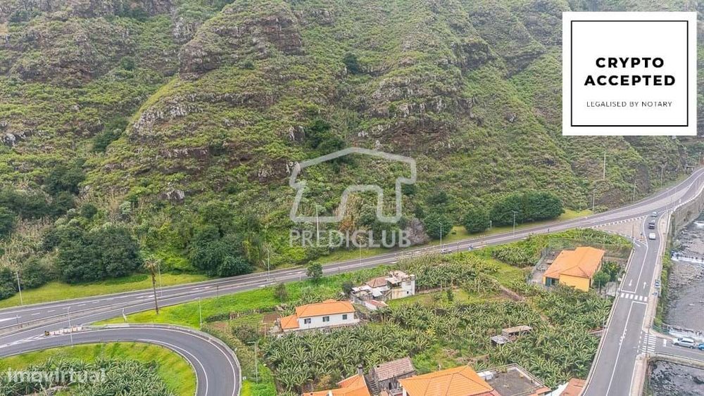 Terreno 1381 m2 com uma parte Urbana - Ribeira Brava