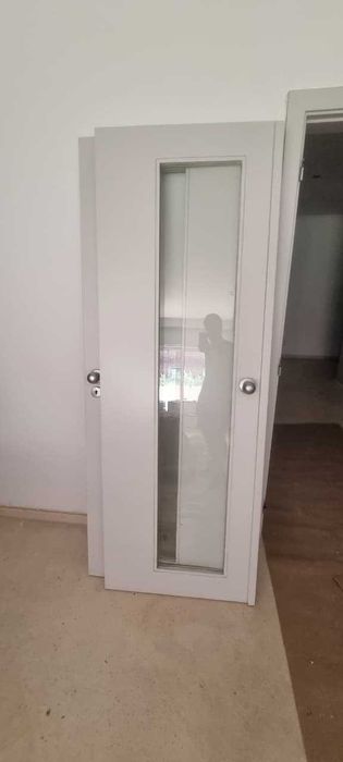 10 Portas de Interior Usadas (Cinzentas) – Individuais e com Vidro