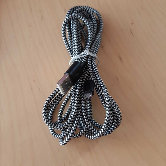 NOVO Cabo Usb - Micro Usb 3m em Nylon
