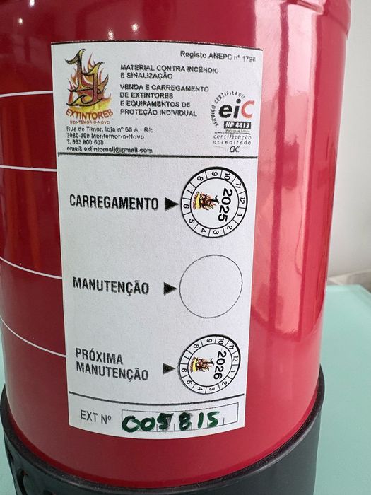 Extintor Pó ABC 6kg Bili 27A 183B C [10]