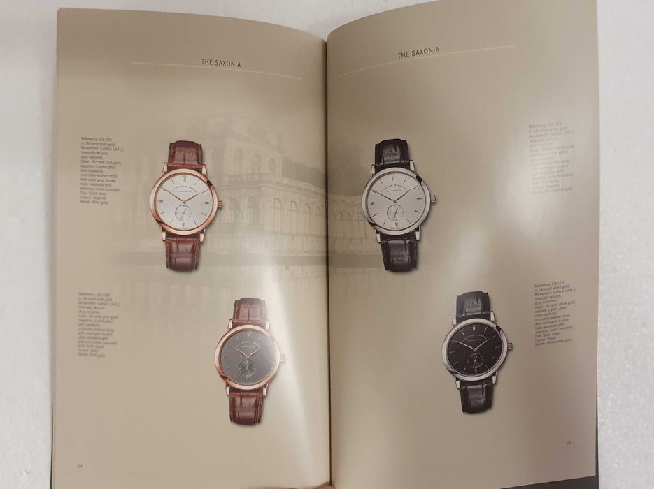 A. Lange & Sohne Saxonia - Catálogo / Livro de Relógios Premium - 2007