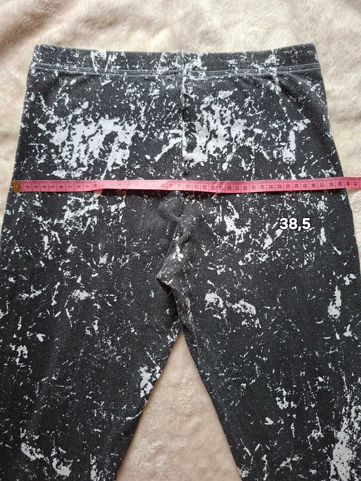 Legginsy czarno-białe