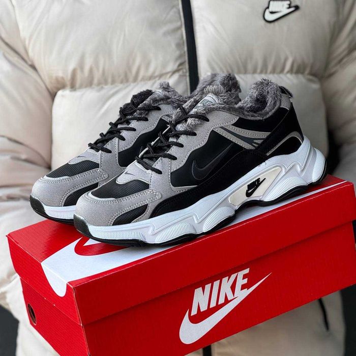 Мужские зимние кроссовки Nike на меху утепленные Найк зима 40 41 42 43