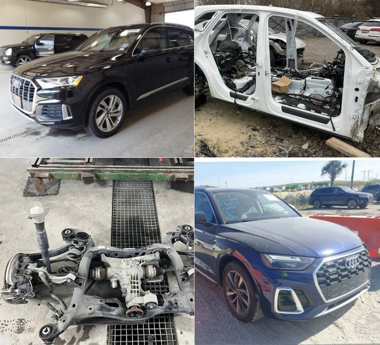 РАЗБОРКА Audi Q5 80A Q7 4M Q3 83A E Tron ЗАПЧАСТИ Бампер Двери Капот