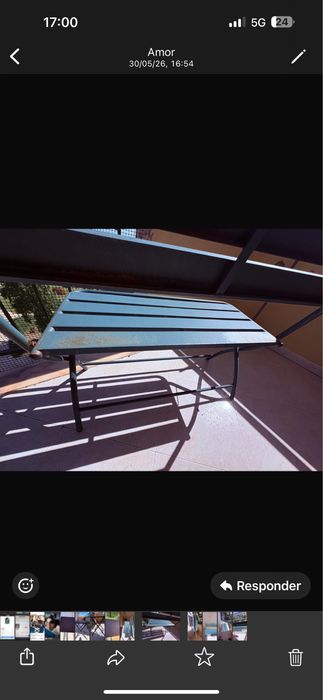Banco  Verde para varanda ou jardim