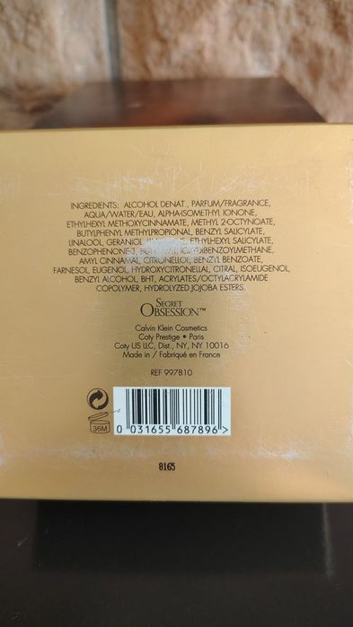 Secret Obsession Calvin Klein - oryginalne - pełna butelka 100 ml