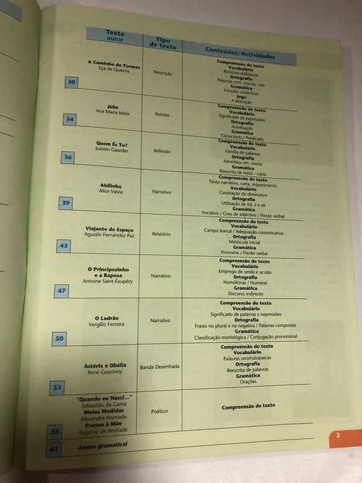 Manual Escolar de Língua Portuguesa "Em férias" do 9º para o 10º ano