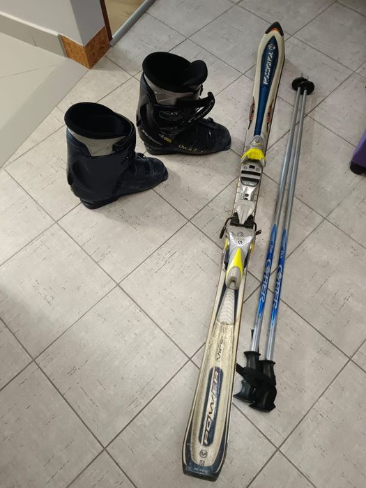 Narty Rossignol, buty Salomon i kije