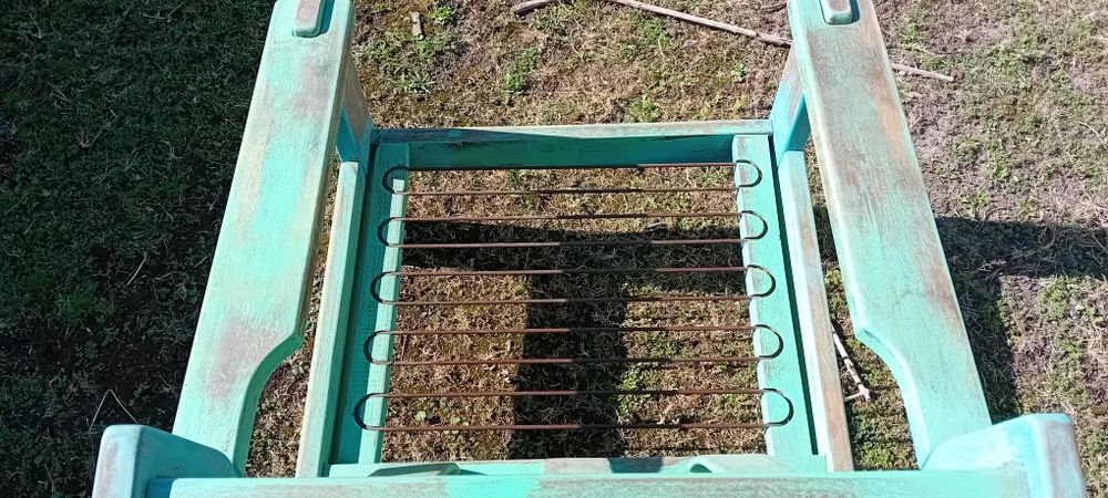 Fotel typ heban lata 70-80 w stylu shabby chic Swarzędz