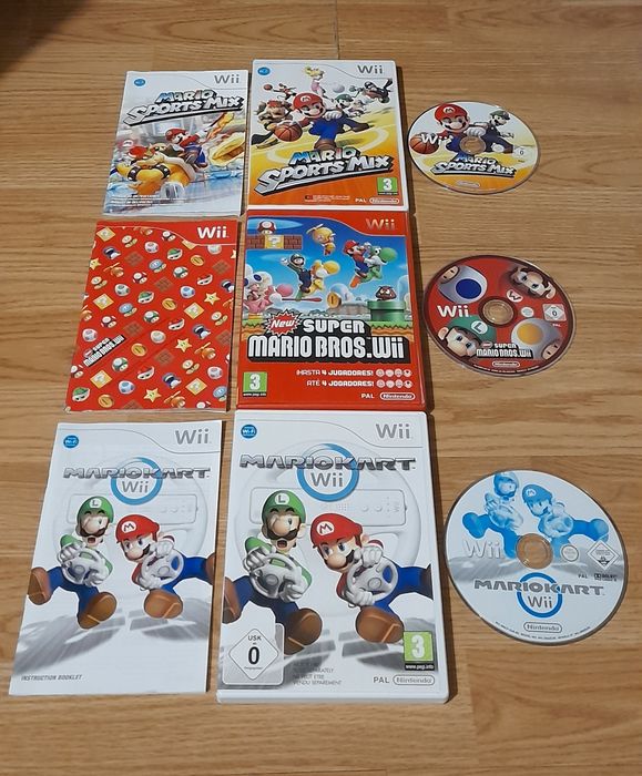 Jogos Originais Wii Just Dance/Super Mario/Sonic - Nintendo Wii/Wii U