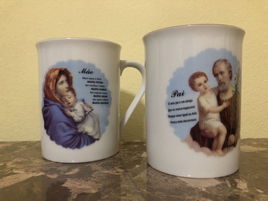 Chávenas novas Mãe e Pai