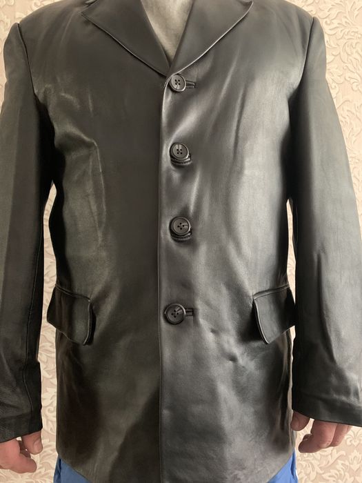 Пиджак кожаный мужской 52 размер