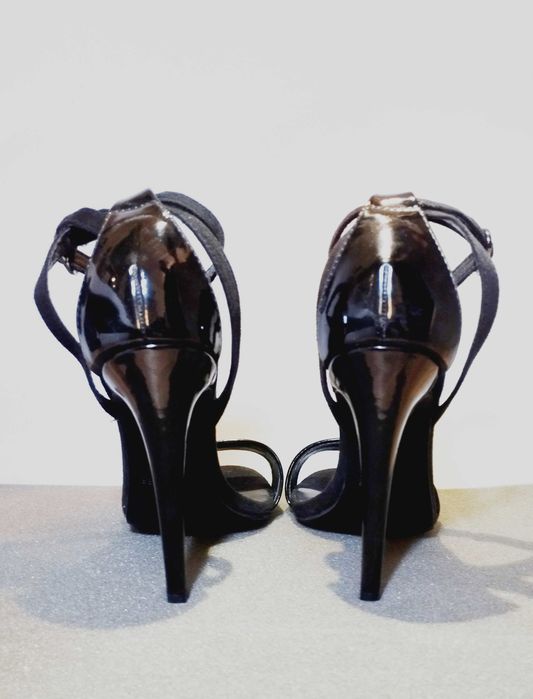 Sandały szpilki DeeZee, czarne  r. 35