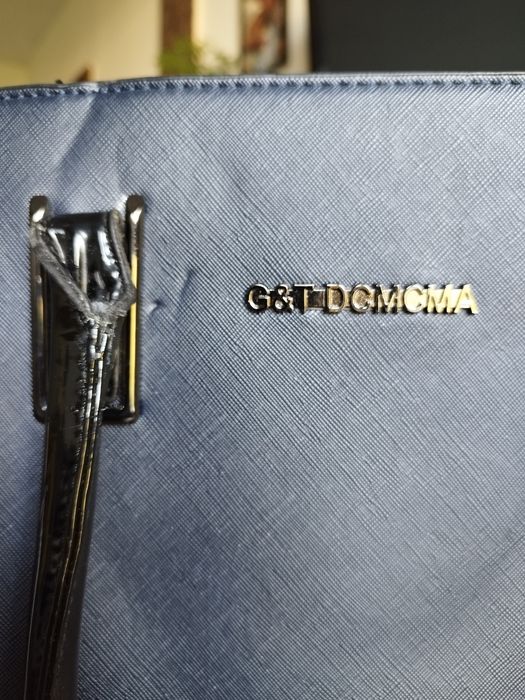 Torebka duża A4 granat nowa G&T Collection