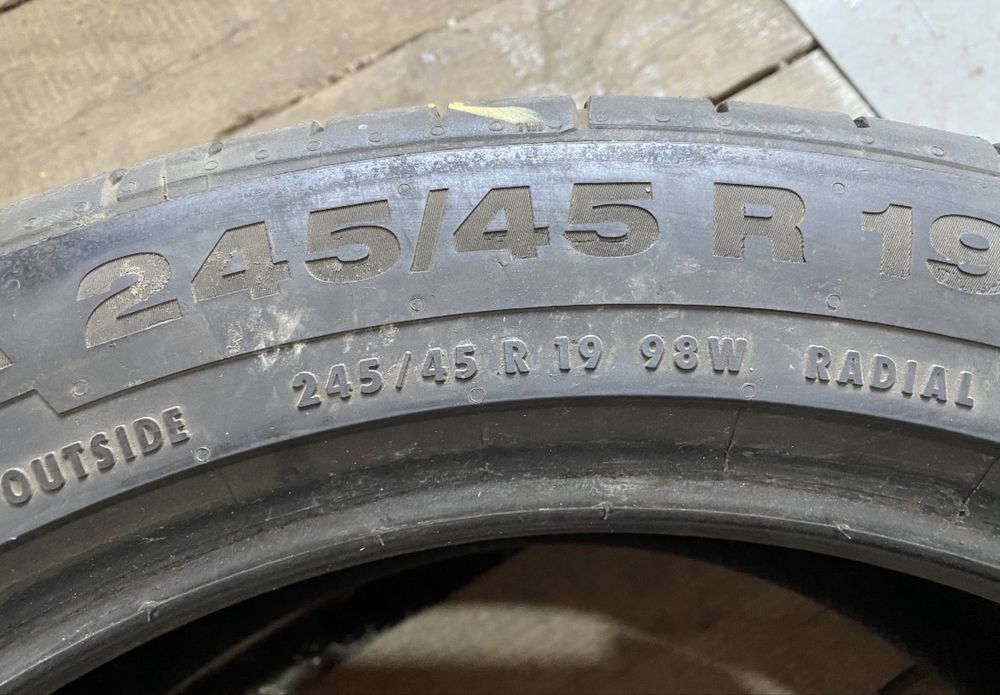 4шт 245/45R19 Continental ContiSportContact 5