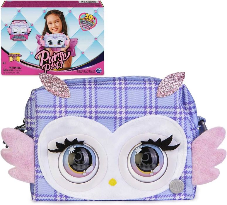 Інтерактивна сумочка сова Purse Pets, Print Perfect Hoot Couture Owl