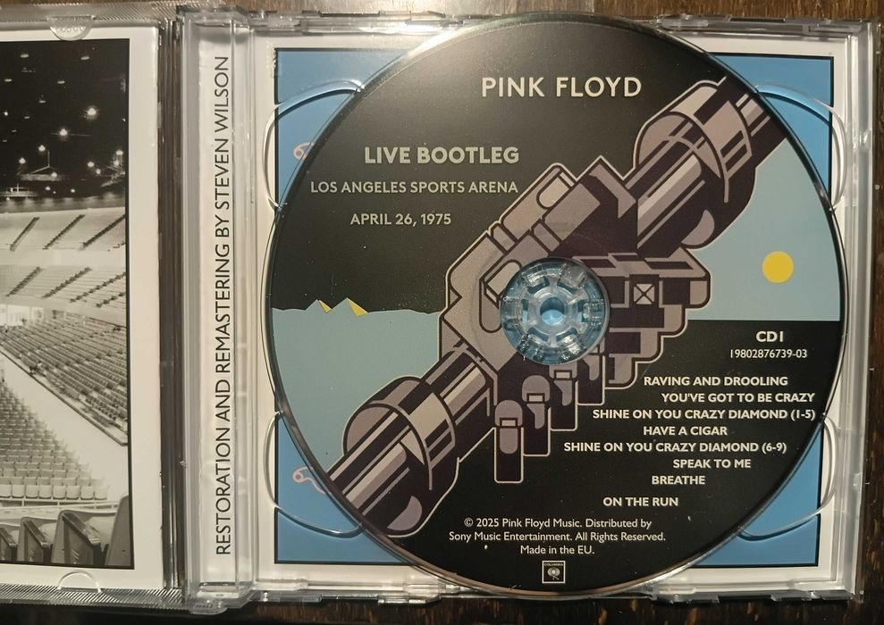 CD Pink Floyd - Live bootleg Los Angeles sports arena '75