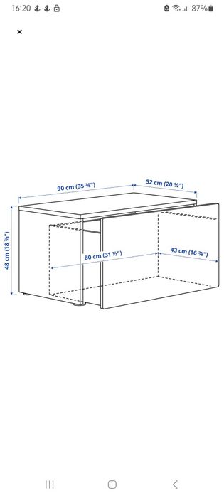 Banco de arrumação branco ikea