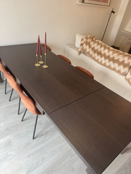 Mesa Retangular Extensível (Castanho Escuro)445757837531555841