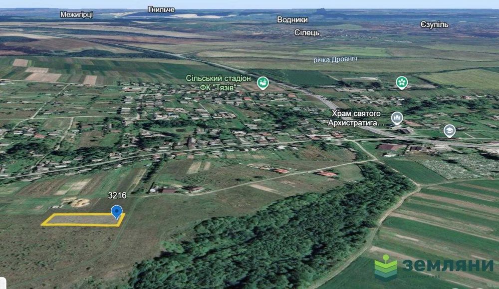 Продається ділянка під будову 14.33 сот Тязів (8)