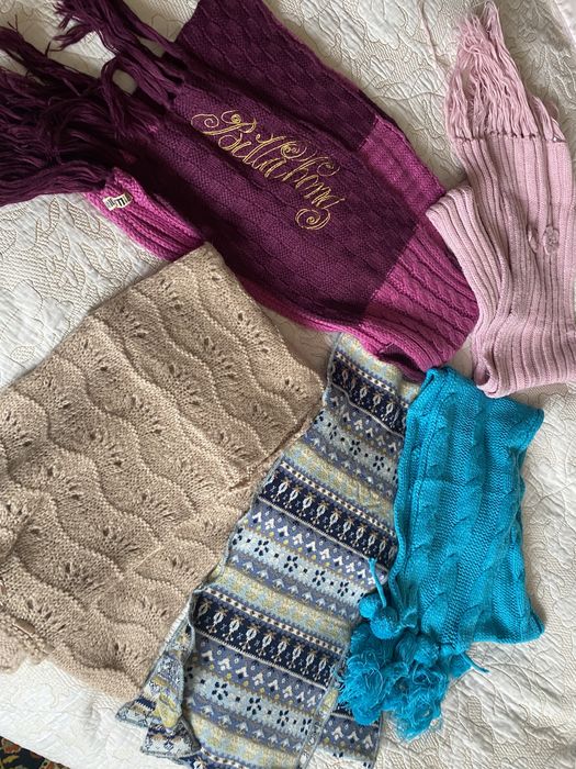 Зимние Вязанные Шарфики