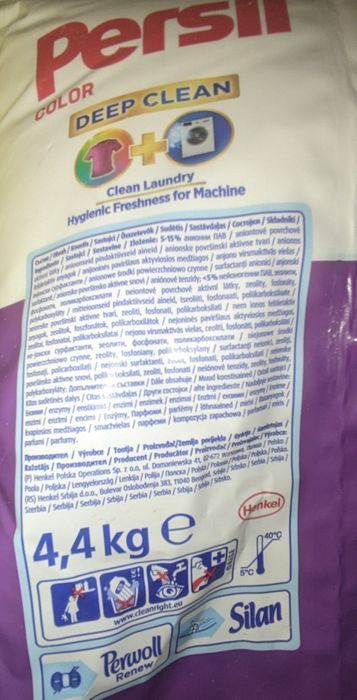 Proszek do prania Persil color Deep Clean 2x 4.4 kg razem 8.8kg