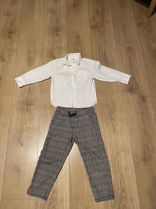 Zestaw koszula plus spodnie H&M rozm 98