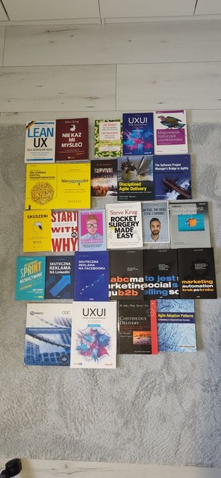 Zestaw książek  Agile Software Development growth mindset