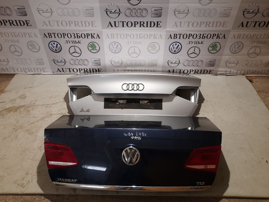 Кришка багажника Passat B7 седан, кришка Audi A4 B8 седан