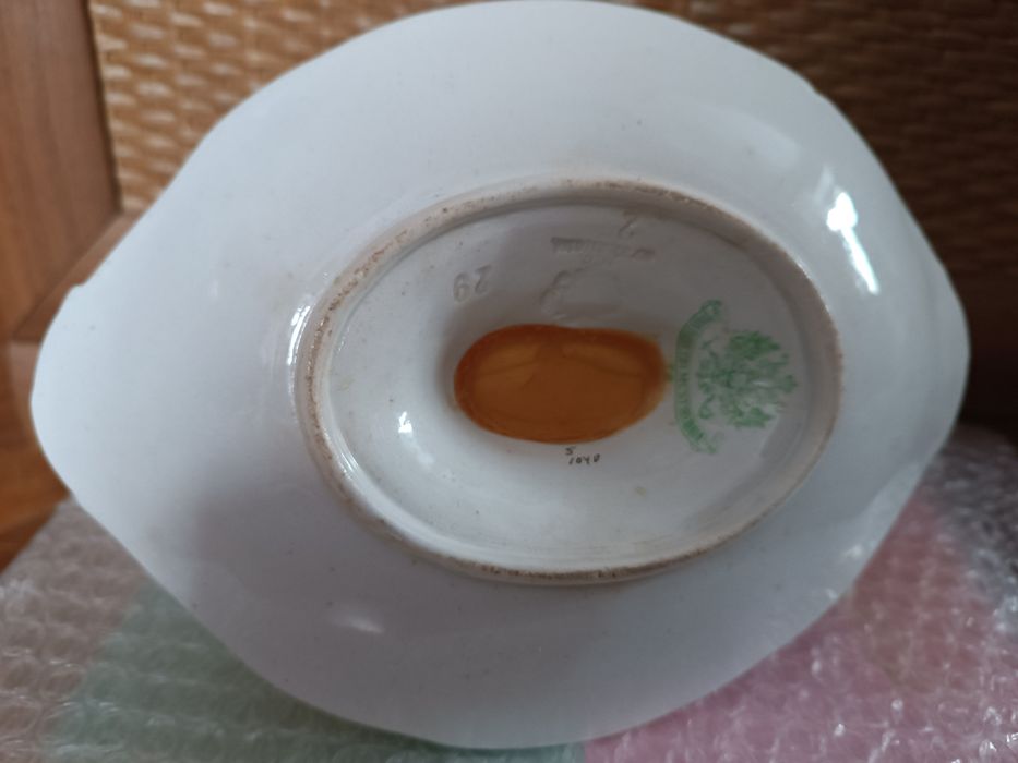 Соусник антикварный фарфоровый М С Кузнецов