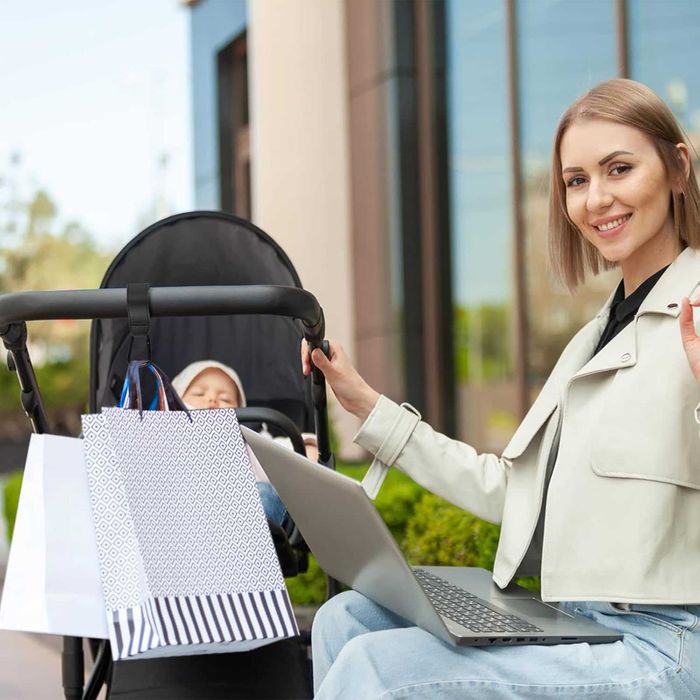 Hak do wózka dziecięcego uchwyt na torbę z karabińczykiem 2 sztuki