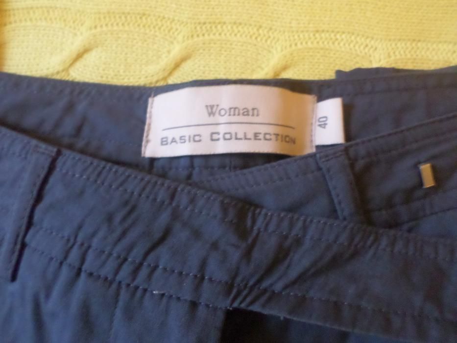 Calças pretas e calças azuis marinho, nº 36, novas