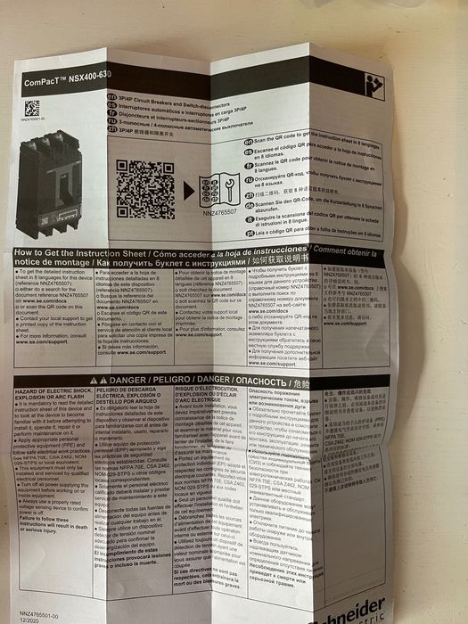 Stycznik Shneider electric NSX400H