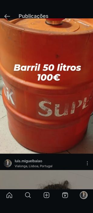 Barril 50 litros