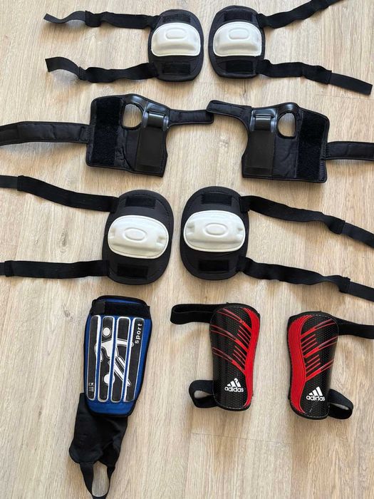 Захисні налокітник ,наколінник;Захист зап'ястя; Футбольні щитки adidas