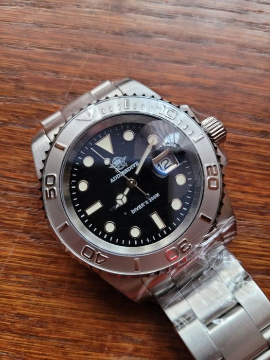 Zegarek Addiesdive Submariner kwarc 41mm komplet NOWY