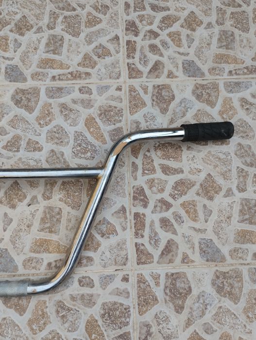 guiador de bicicleta BMX cromado