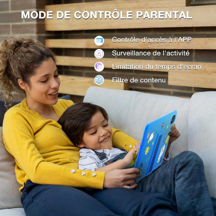 DOOGEE Tablet U10KID para crianças, 10,1 polegadas, 9 GB +128 GB