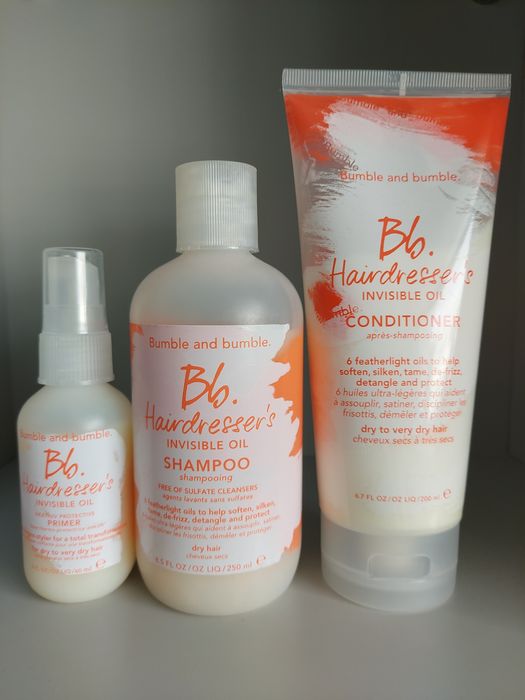 Zestaw Bumble & Bumble Bb Hairdresser's Invisible Oil shampoo conditioner primer