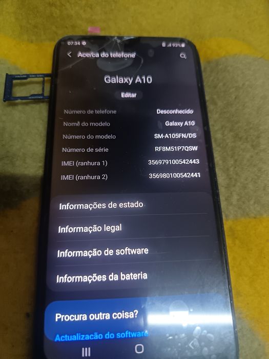 Samsung A10 em perfeito estado funcionamento