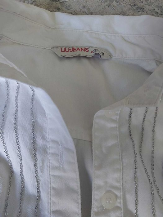 Liu Jo Jeans biała koszula taliowana 36