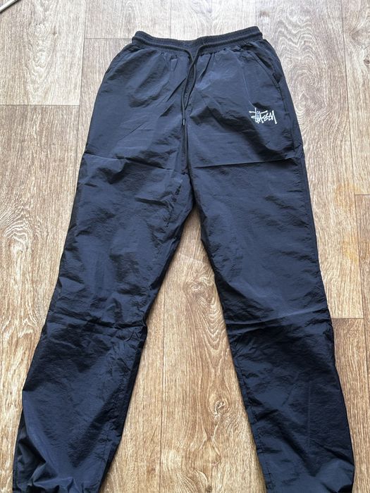 Чоловічі штани Stussy Nylon чорні Стуссі з нейлону на гумці M